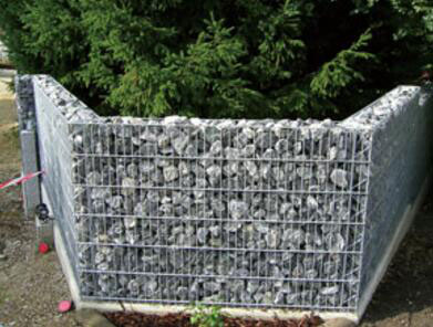 Welded wire mesh gabion baskets