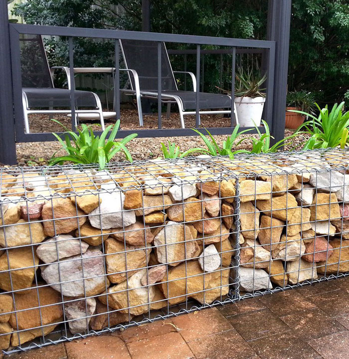 Hot dipped galvanized welded gabion cage